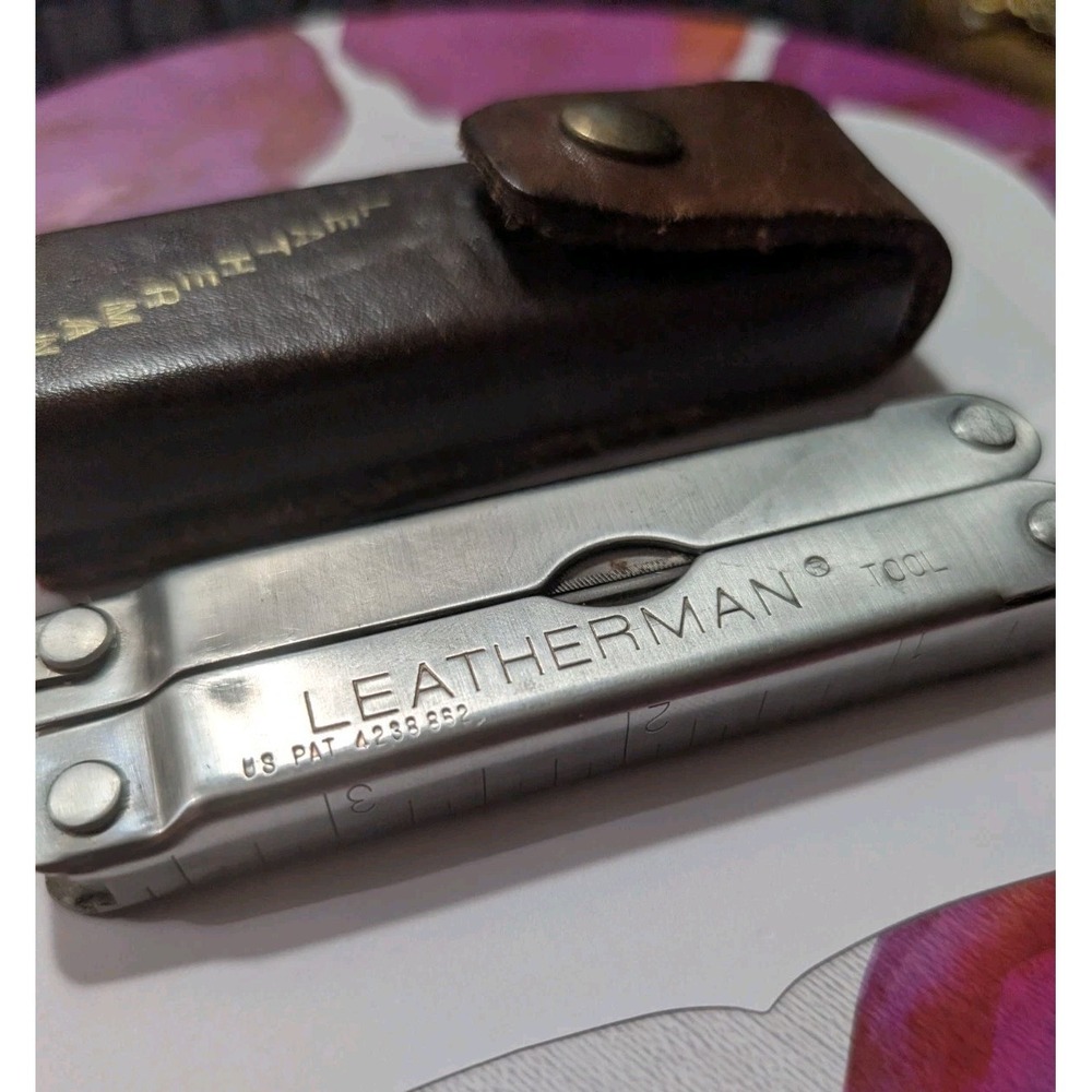 Vintage Leatherman PST Pocket Survival Tool With Sheath US PAT 4238862 1980s